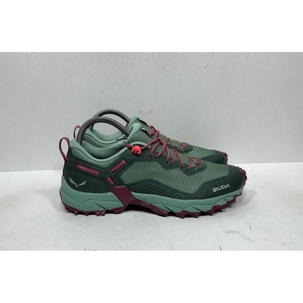 Salewa WS Ultra Train 3 Speed Hiking Trail Running Green Shoe Women's Size 7